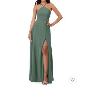 Azazie Bailey Eucalyptus Bridesmaid Dress - 4